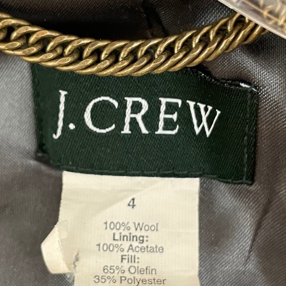 JCREW Women’s Navy Blue Wool Pea Coat Size 4 - Picture 5 of 10